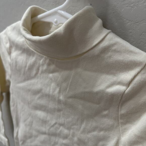 Little Bird by Jools Oliver Cream Turtleneck Long Sleeve Layering Shirt - Picture 2 of 5